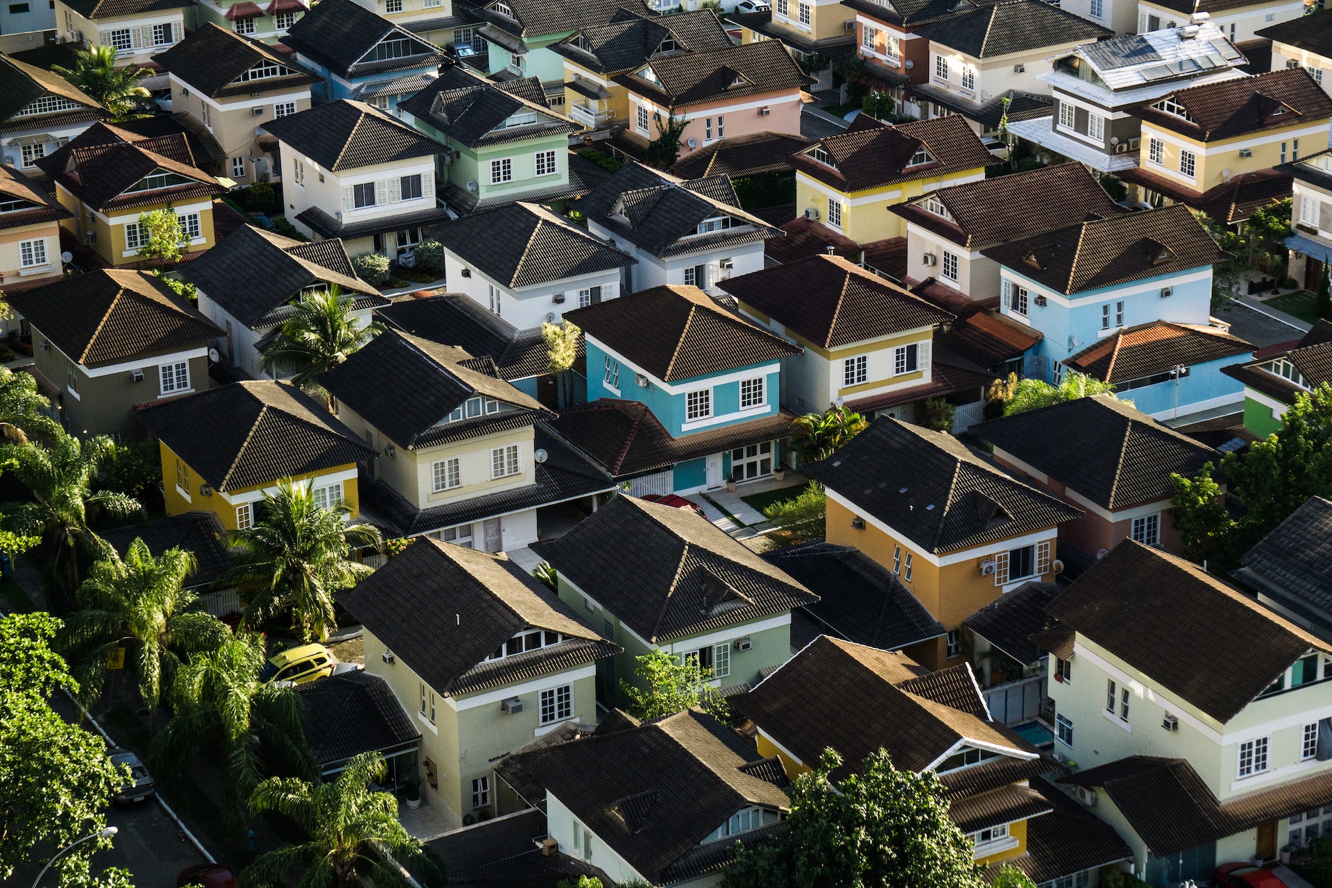 maisons vue du dessus