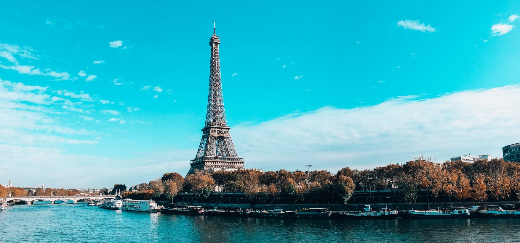 Vue de la Tour Eiffel et de la Seine