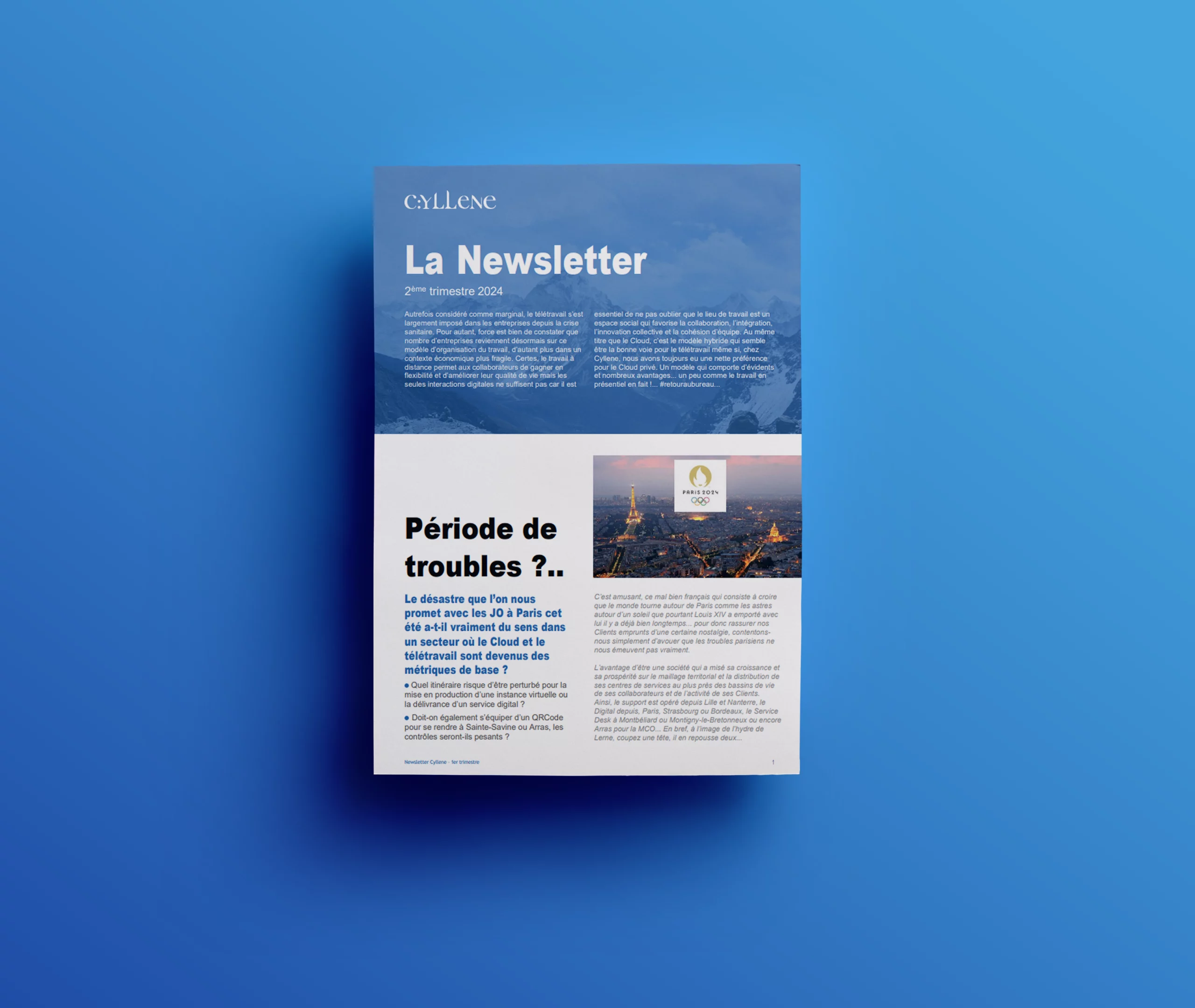 La Newsletter Cyllene – Deuxième Trimestre 2024