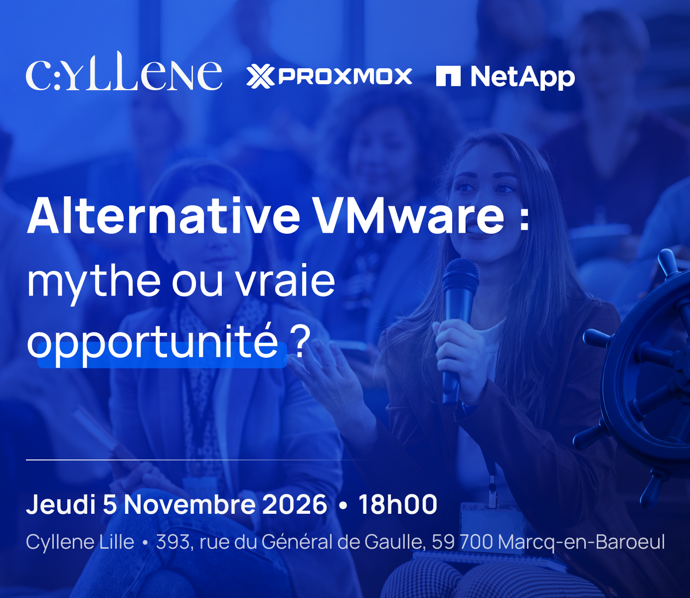 Evénement Proxmox, NetApp & Rubrik à Lille